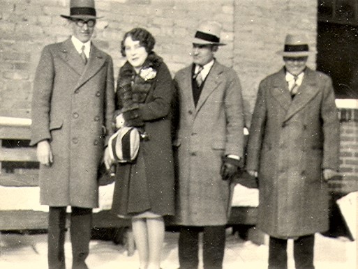 Elder Budge with other missionaries in Spokane